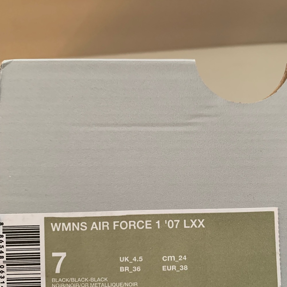 Black/Floral Air Force 1 shoes size 7